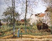 Camille Pissarro Village garden France oil painting artist